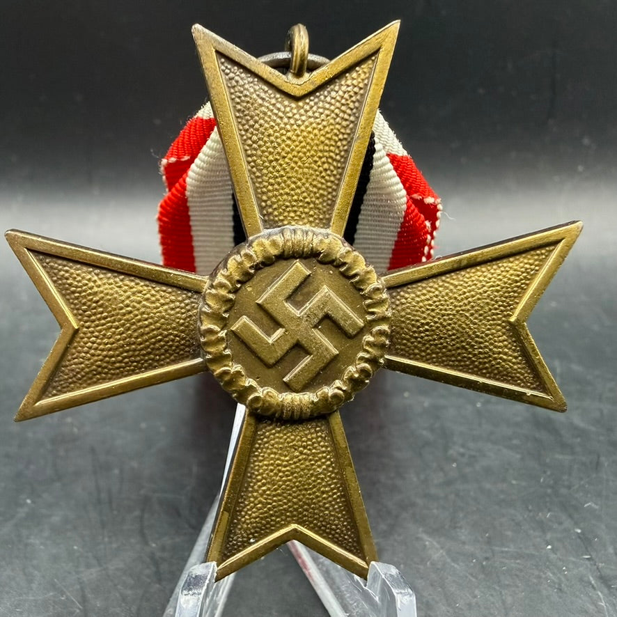 Close-up War Merit Cross Second Class center medallion WWII Germany