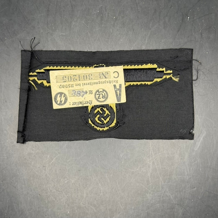 Reverse of SS tropical eagle showing original RZM paper tag