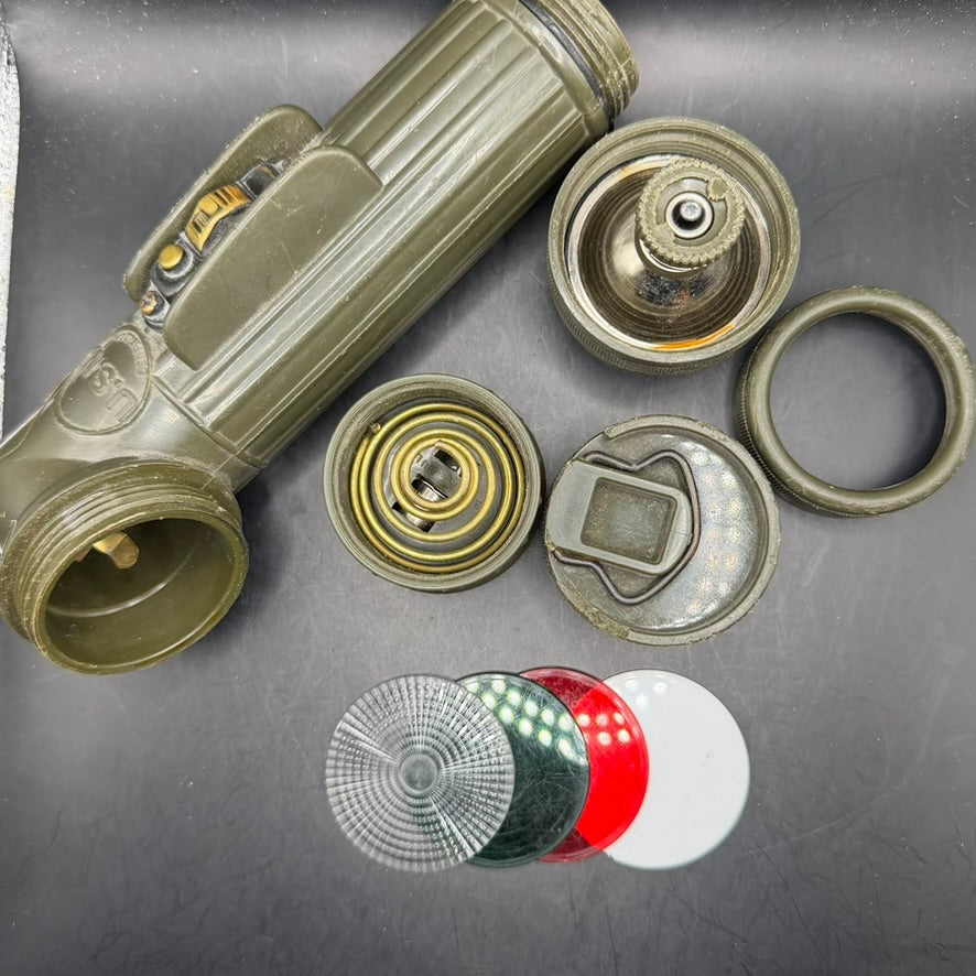 Original coloured lenses for U.S. Navy angle head flashlight