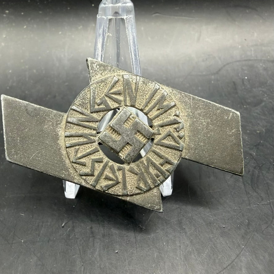 WW2 original artifact – Early RADwJ Brooch – RZM M1/120 (W. Redo, Saarlautern) – AxisArtifacts