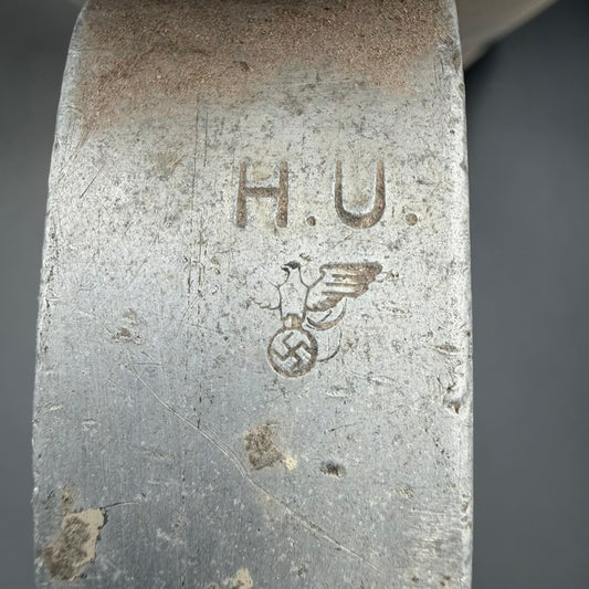 H.U. marking with German Reich eagle acceptance stamp on aluminium jug
