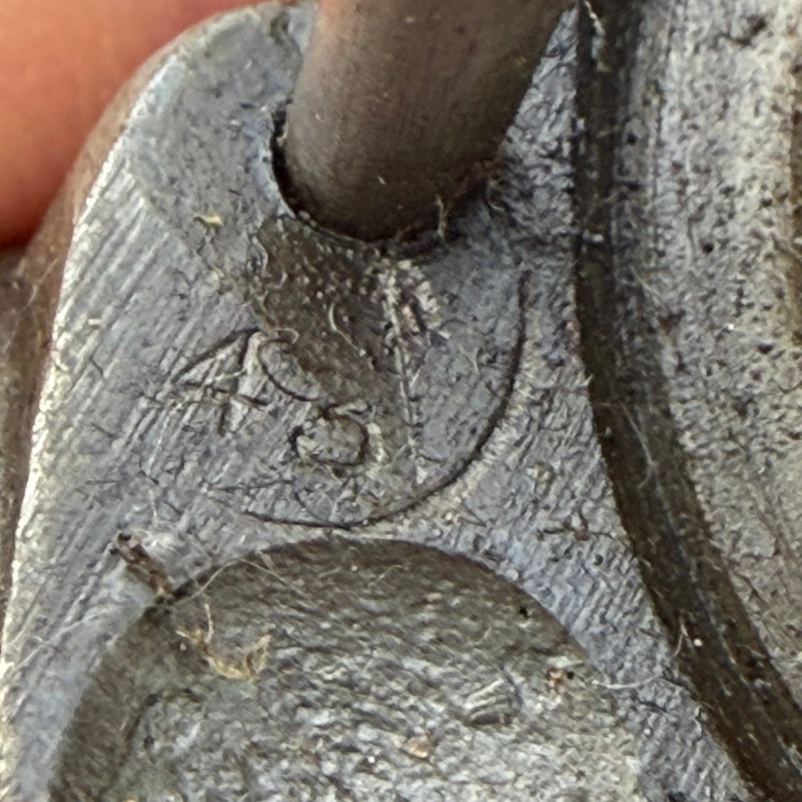 1943 stamp on Museum-sourced RAF Lancaster fire extinguisher from WWII