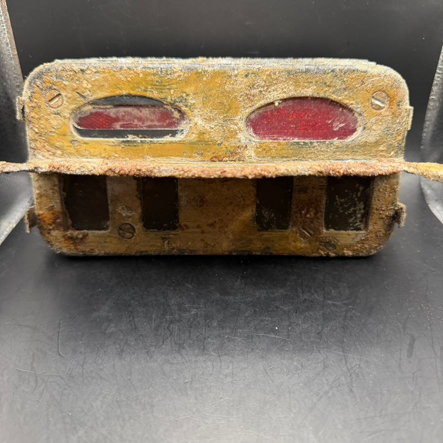 WWII German Notek rear light with original red lenses, Eastern Front find