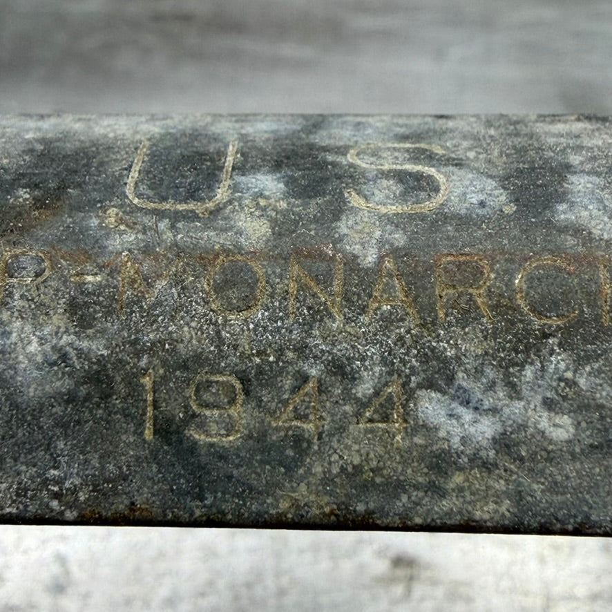 Detail showing 1944 date on WWII U.S. mess kit