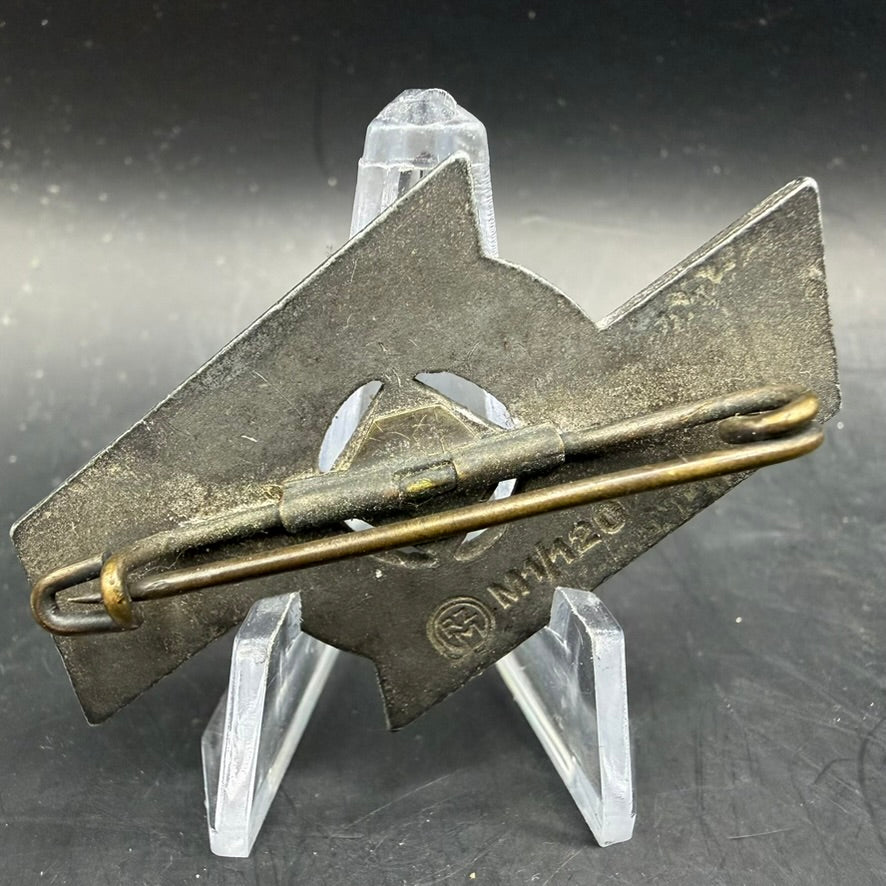 WW2 original artifact – Early RADwJ Brooch – RZM M1/120 (W. Redo, Saarlautern) – interior title page