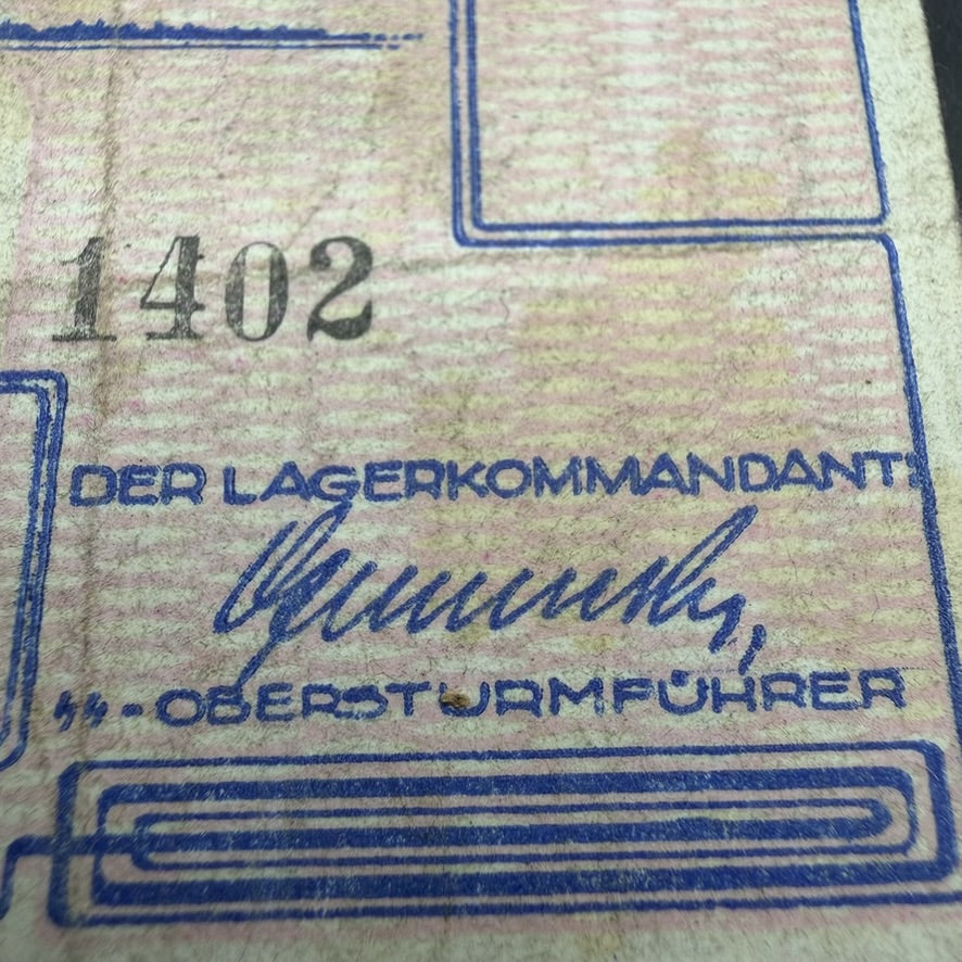 Commandant signature SS Obersturmführer