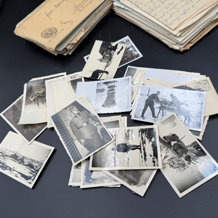 Stack of original WW2 Feldpost letters addressed to Rudolf Thum