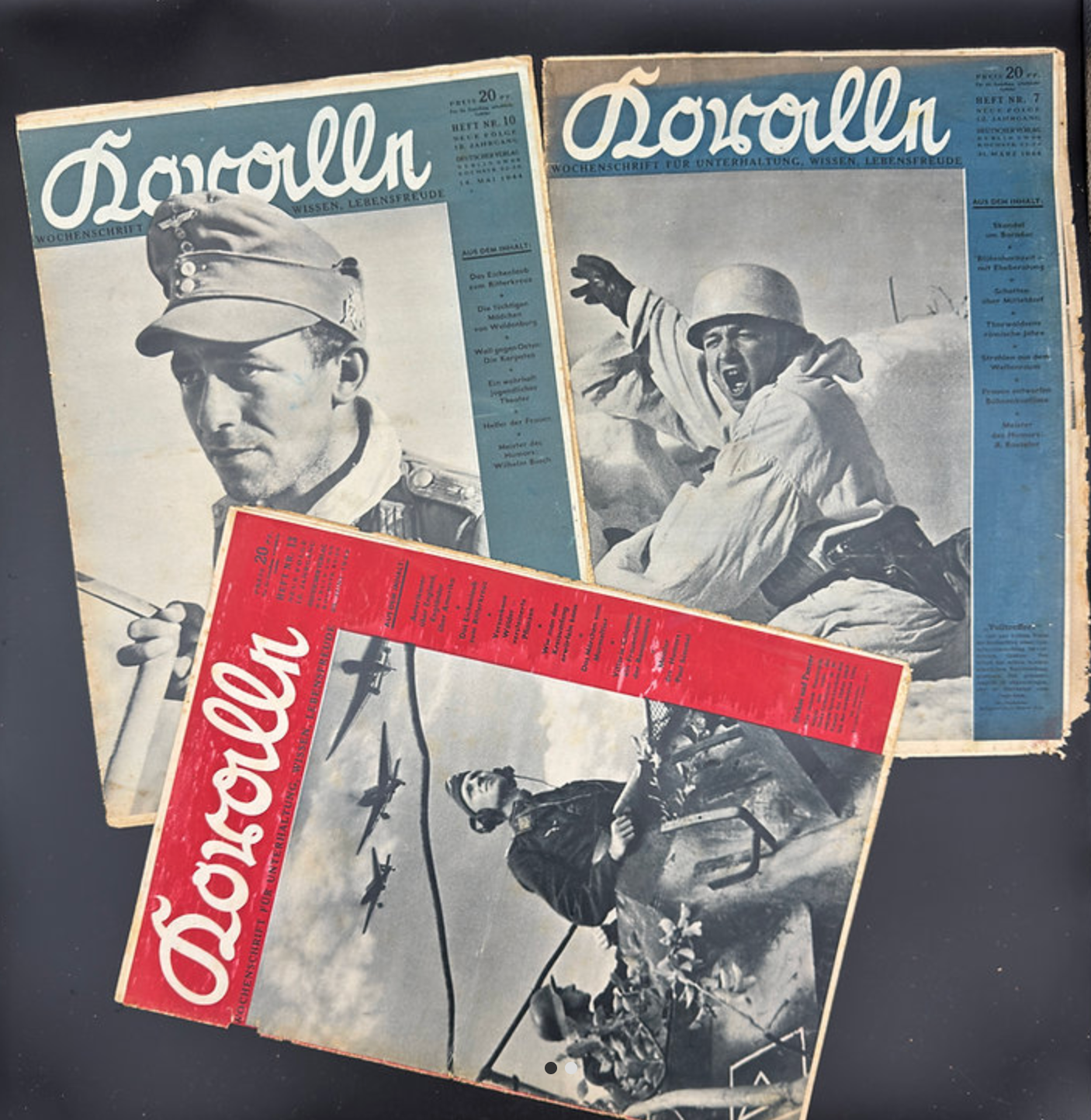 WW2 original artifact – 11 pieces Koralle Year 12 (1944) – interior detail