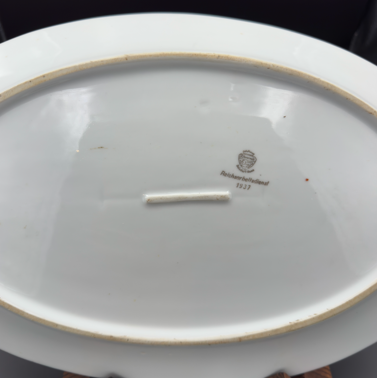 WW2 original artifact – Meat platter RAD 1937 – interior page