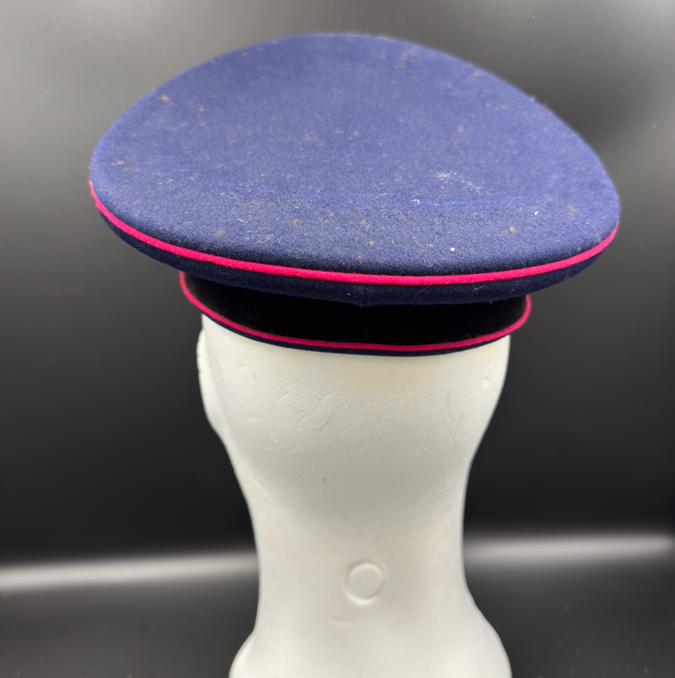 WW2 original artifact – Feuerschutzpolizei (Fire police) EM/NCO visor cap – interior page