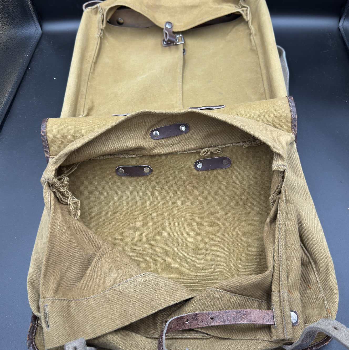 WW2 original artifact – HitlerJugend Tornister – interior page