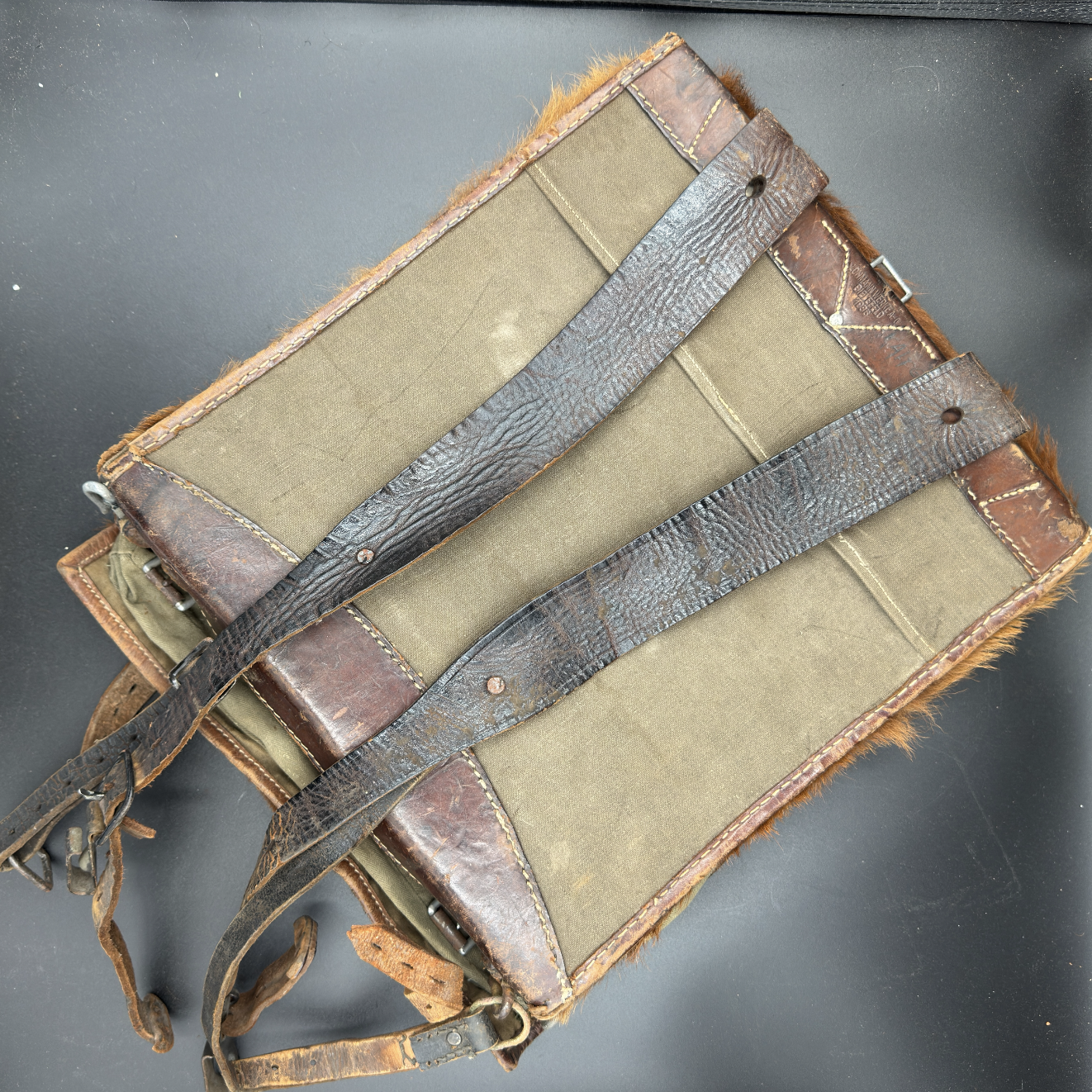 WW2 original artifact – RAD Tornister – interior detail