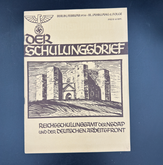 WW2 original artifact – Der Schulungsbrief Feb 1936 – AxisArtifacts