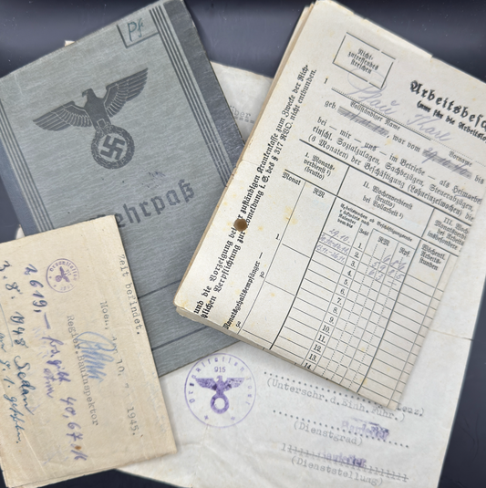 WW2 original artifact – Wehrpass from Organisation  Todt – AxisArtifacts