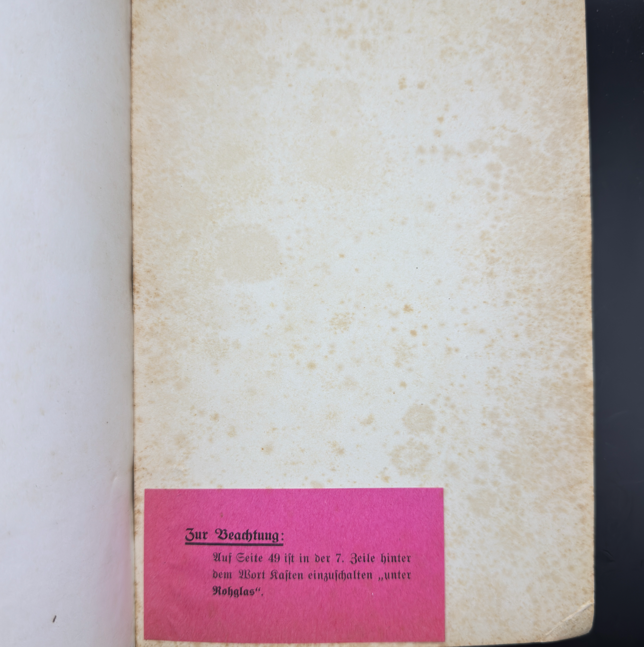 WW2 original artifact – Reichsnährstand Tätigkeitsbericht 1935-1936 – interior page