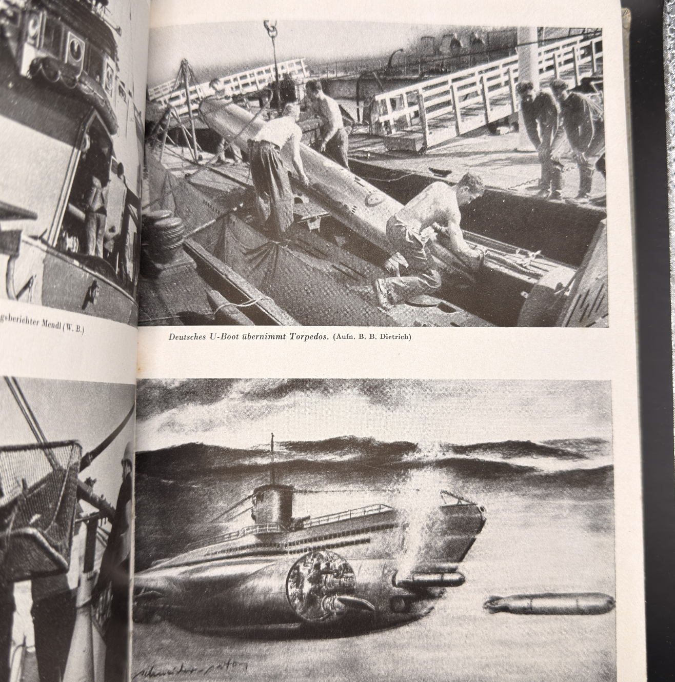 WW2 original artifact – Kampf auf den Meeren 1942 – interior page