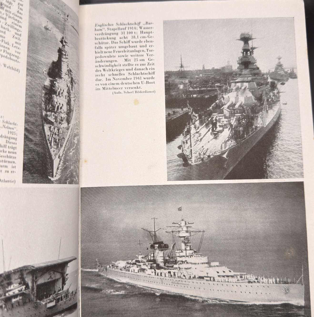 WW2 original artifact – Kampf auf den Meeren 1942 – interior page