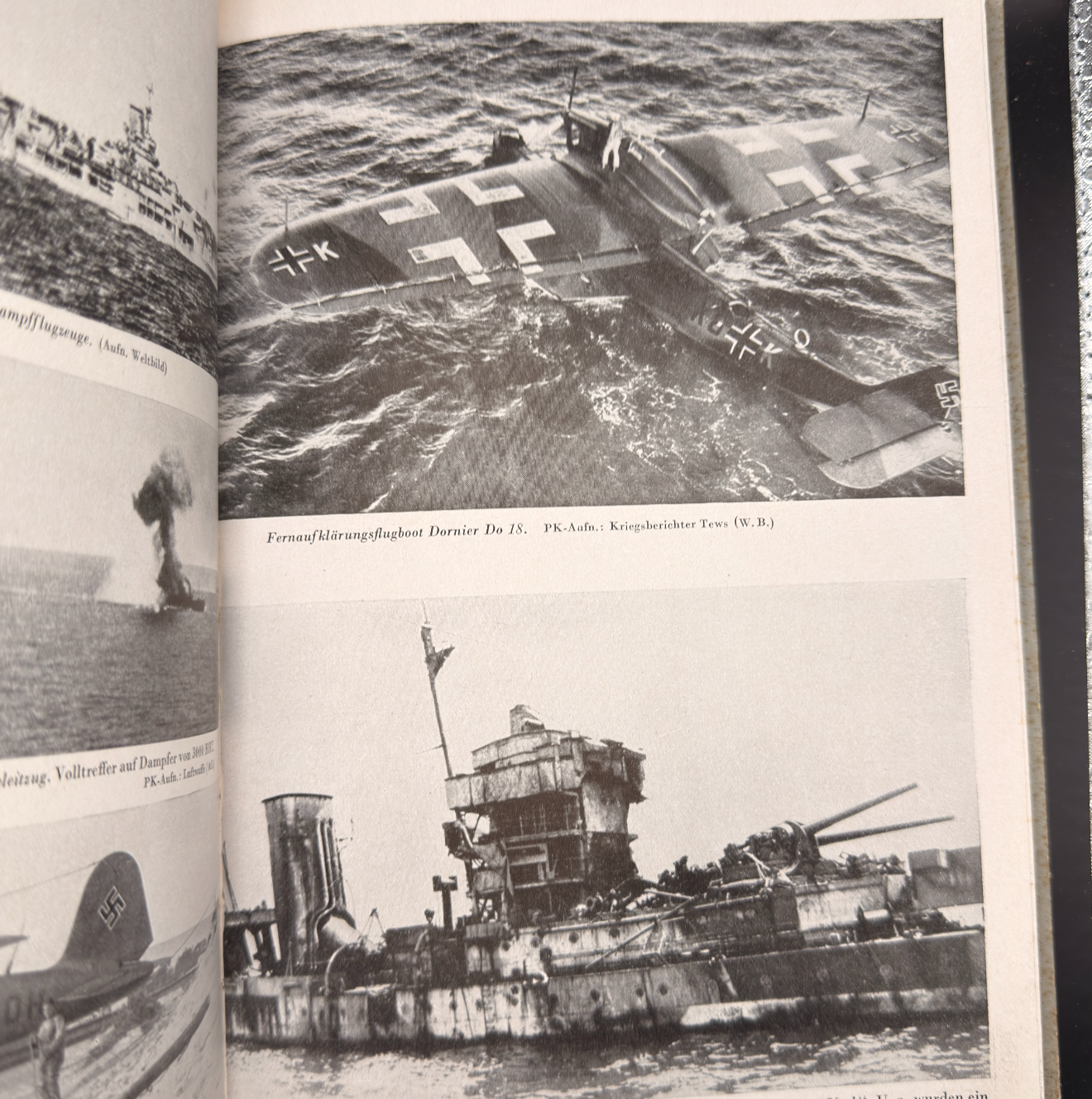 WW2 original artifact – Kampf auf den Meeren 1942 – interior page