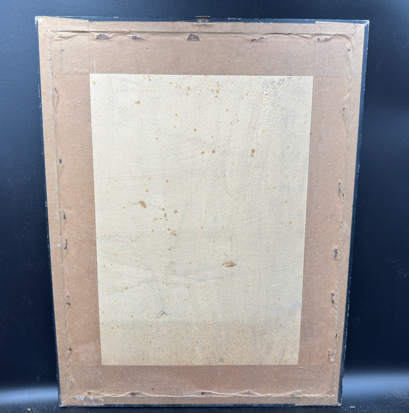 WW2 original artifact – Wehrmacht Non-Commissioned Officer Photograph in Elegant Wooden Frame – interior page