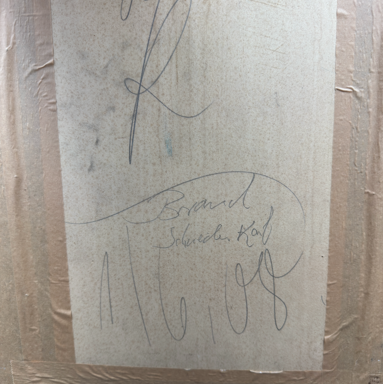 WW2 original artifact – Unique Framed Meisterbrief for a Locksmith – Bayreuth, 1940 – interior page