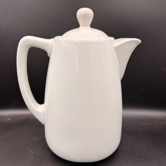 WW2 original artifact – Porcelain Coffee Pot FLUV Bavaria 1942 – interior detail